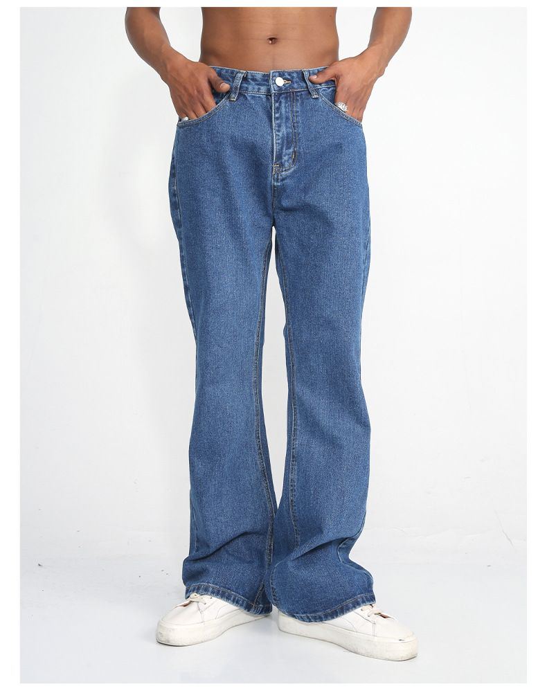 EF JEANS | 2023 Neuheit, Gerade Vielseitige Einfarbige Jeans, Für Damen Und Herren Gleich, Nicht Elastisch, Leicht Gezogen Dunkelblau_voghion.com