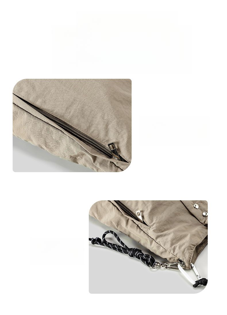 Leichte große Kapazität Lazy Fashion Nylon Umhängetasche Einfarbig Freizeit Damentasche 2025 Herbst und Winter Neue Mode Vielseitig_voghion.com