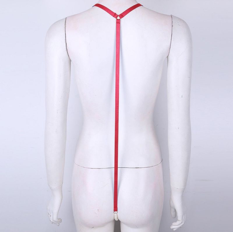 Intimates Mini Pearl One-Piece Lady Sexy caurspīdīgs krūšturis un biksītes Pamas trīspunktu bikini komplekts_voghion.com