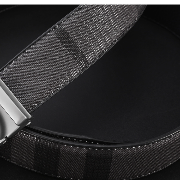 Belt men's alloy automatic buckle cowhide trendy men's style high-end business casual all-match pants belt  _voghion.com