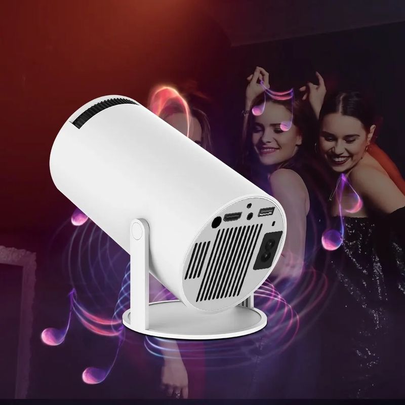 HY300 Projektor 4K Android 11 Dual Wifi6 200 ANSI Allwinner H713 Bluetooth 5.0 1080P 1280*720P Heimprojektor_voghion.com