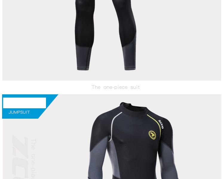 New 1.5mm wetsuit male bodysuit sunblock winter swim warm snorkeling suit swimming jellyfish suit_voghion.com