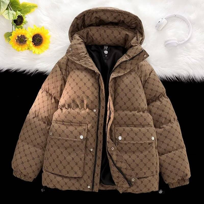 Herenkleding Winter Casual Veelzijdige Capuchon Warme Katoenen Jas Hoge Kwaliteit Losse Katoenen Jassen_voghion.com