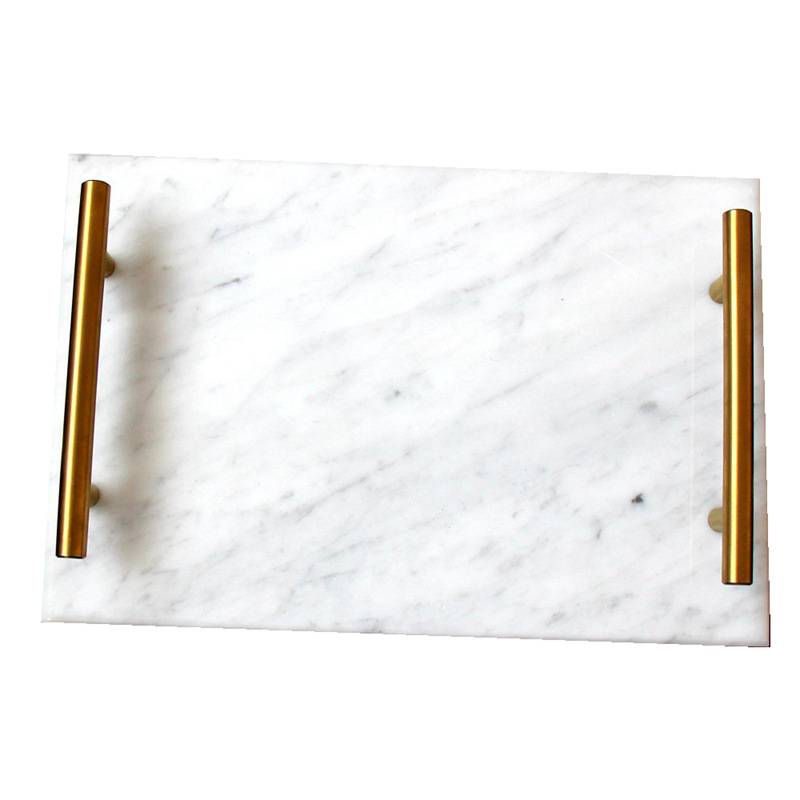 Tavă scandinavă din marmură, farfurie decorativă minimalistă pentru bijuterii, articole esențiale pentru baie, farfurie rotundă din piatră cu vene naturale_voghion.com