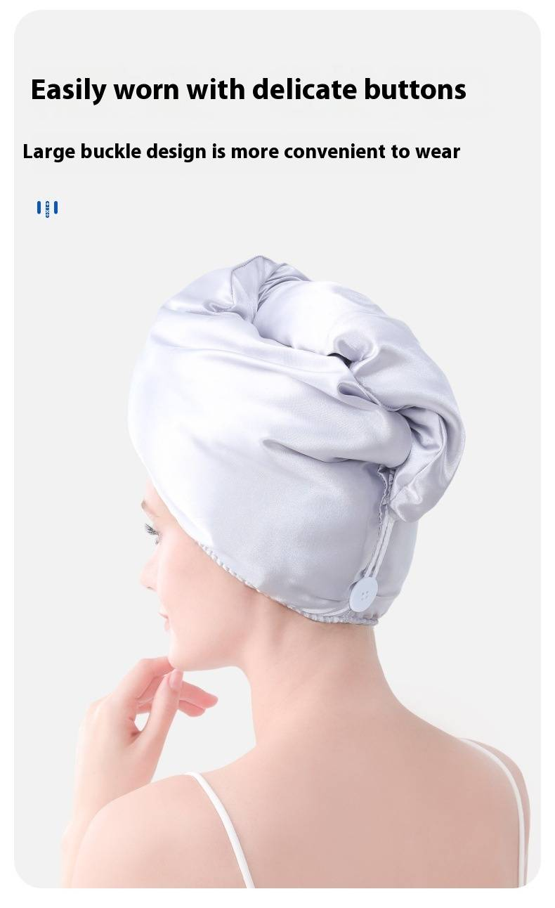Satin Hoerhandduch Wrap Fir Fraen - Luxus Seidähnlechen Schnelldréchenden Turban Mat Duebelschicht Ultra Absorbéierenden & Décke Badetuch_voghion.com