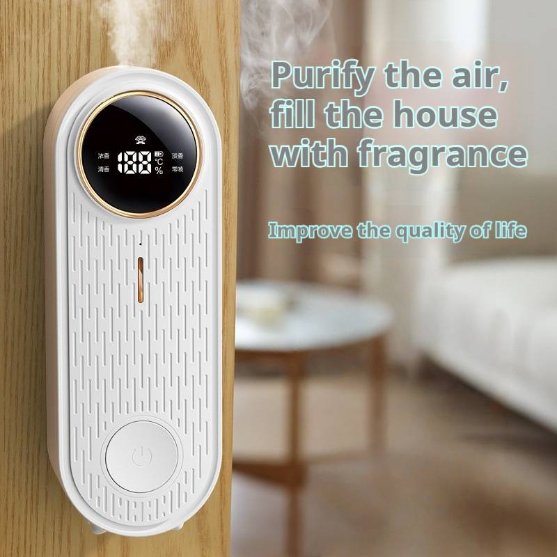 Diffuseur d'arômes intelligent - Désodorisant mural contrôlé par application pour la maison, la salle de bain et le bureau, autonomie de plus de 12 h, 1 000 mAh intégré, ultra silencieux (36 dB)_voghion.com