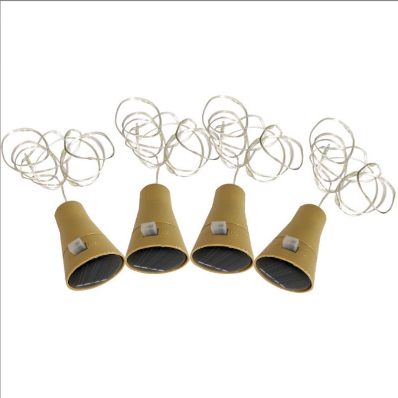 Solar Powered LED Bottle Cap Lights, Waterproof Fairy String Lights For Outdoor Garden, Bar, Party Decoration_voghion.com
