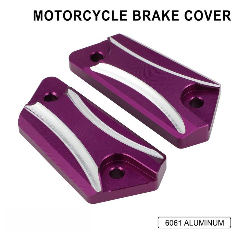 High-Quality Aluminum Motorcycle Brake Pump Cover - Lightweight & Durable Upgrade For Enhanced Performance (Red/Black/Purple, 5x3x2cm)_voghion.com