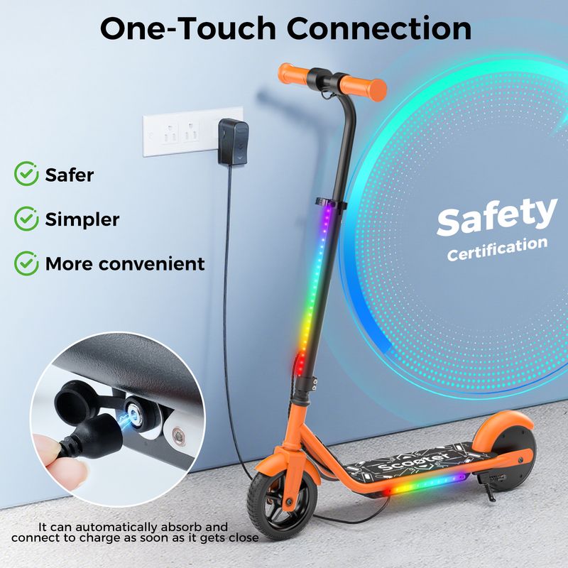 IScooter K2Pro Elektroroller für Kinder, 150-W-Motor, 6-Zoll-Vollgummireifen, Spielzeug, Geschenk für Kinder_voghion.com