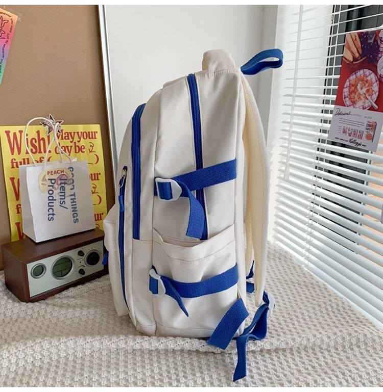 Satin Satin Korean Version Ins Versatile College Female Japanese Style Campus Junior High School Student Large Capacity Backpack_voghion.com