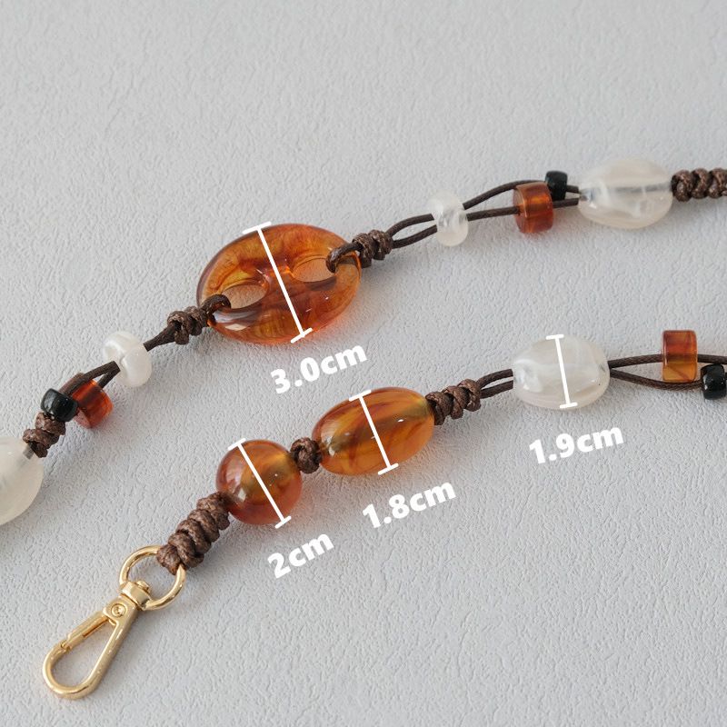 Accessori per borse alla moda con perline in acrilico, tracolla, tracolla per ascella, tracolla per telefono_voghion.com
