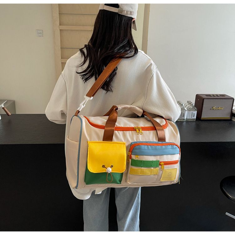 Sac de sport de grande capacité pour les voyages d'affaires de courte distance, séparation sèche et humide, rangement d'embarquement_voghion.com