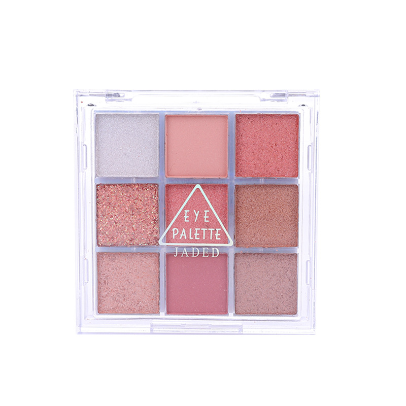 Palette di 9 colori JADED, super popolare, glitterata, luccicante, opaca, tonalità terra, ombretto a nove colori, trucco e bellezza_voghion.com