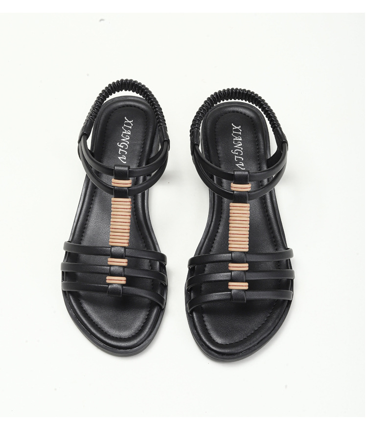 Sandali romani da donna, estivi, nuovi, retrò, piatti, comodi, da viaggio e da spiaggia_voghion.com