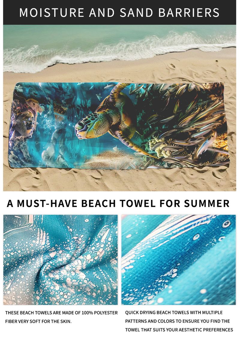 Hochwertiges Mikrofaser-Strandtuch – schnelltrocknend, ultra-saugfähig und sanddicht_voghion.com