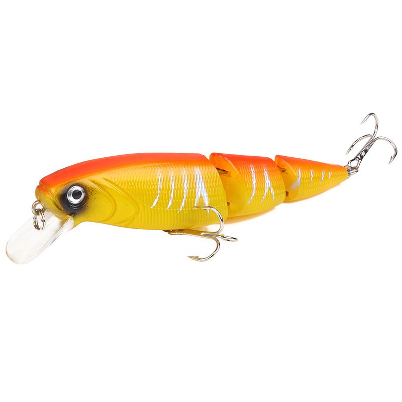 8 Colors Colorful Three Section Lure Bait 11.5cm/15g Simulation Hard Bait Minnow Bait Outdoor Fishing Gear Products_voghion.com