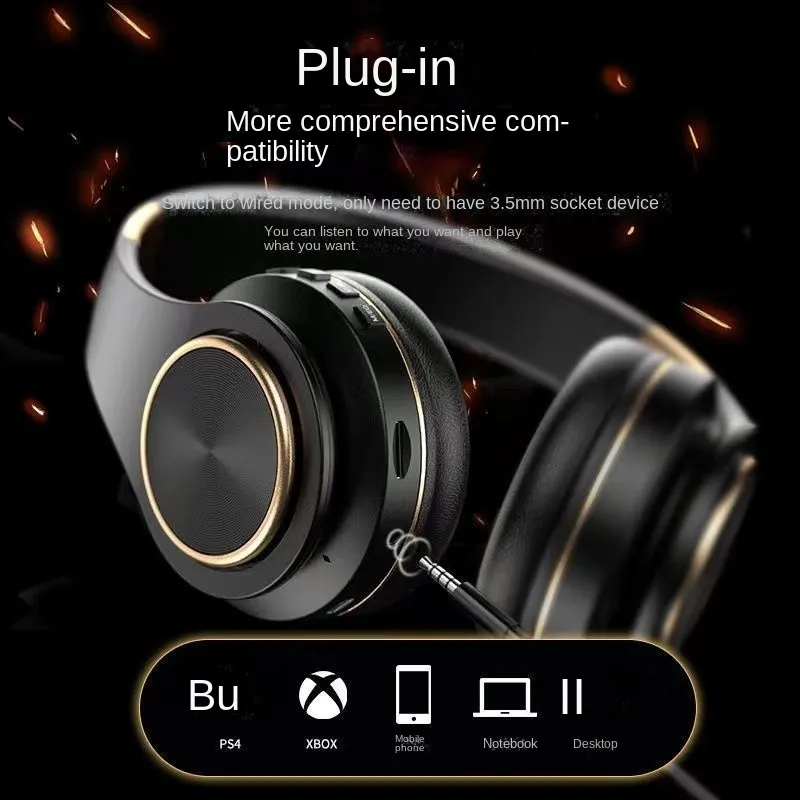 Bluetooth Headset Kabellos 9D Surround Sound Effekt Groussen Lautsprecher Héich Lautstäerkt All Handyen Universal Klappbar Droen_voghion.com