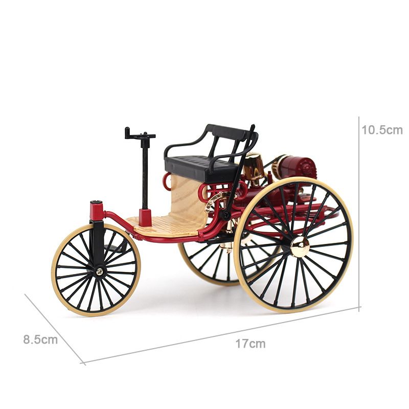Novi 1:12 simulacijski retro legirani trokotačni klasični automobil kolekcija modela poklon igračka za odrasle ukras_voghion.com