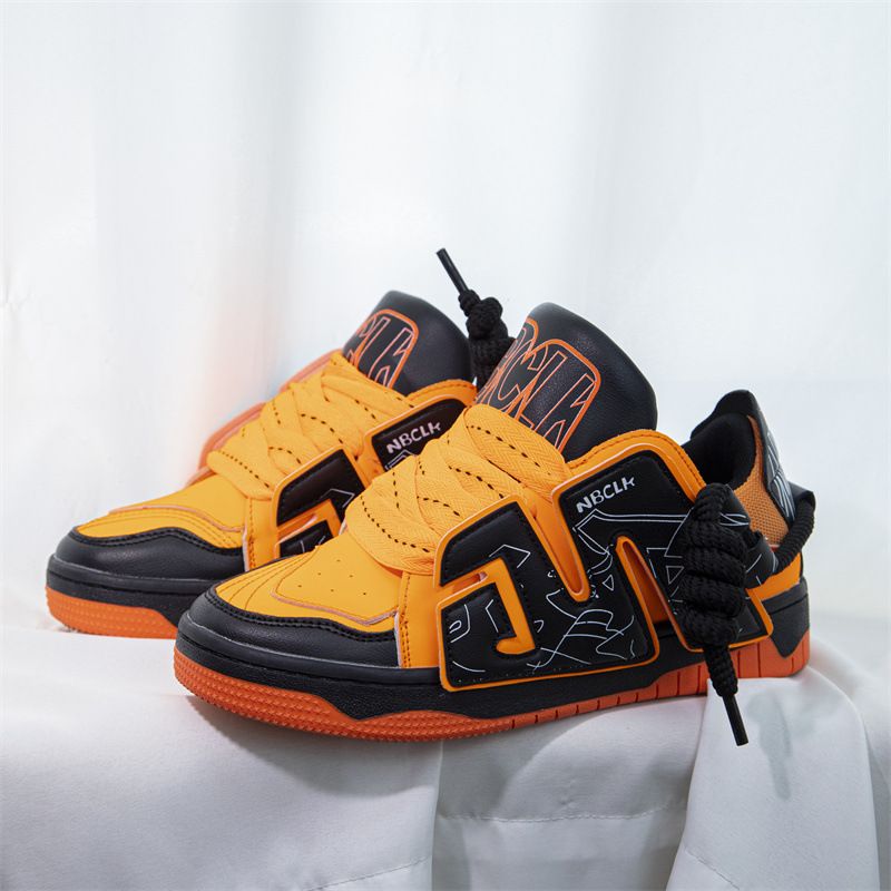 M Letter Hip-Hop Skateboard Loafers für Damen, Ins Korean Style, Paar Nischen Sport Freizeitschuhe, 2023 Sommer Neu_voghion.com
