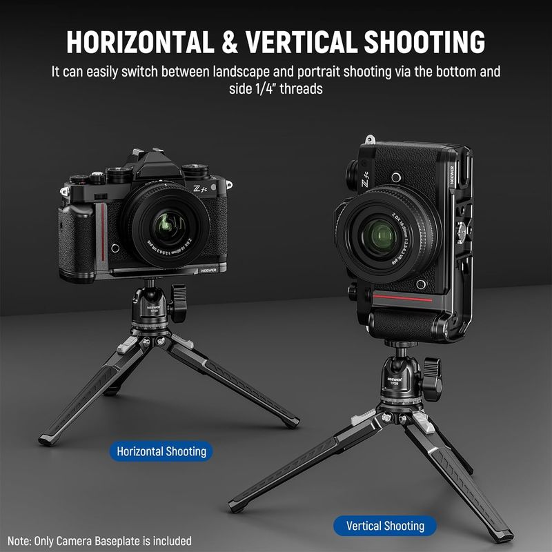 NEEWER ZFC Handgriff L-förmiger Griff für Nikon Z FC, ultradünne Retro-passende Kamera-Montagegrundplatte mit Griff_voghion.com