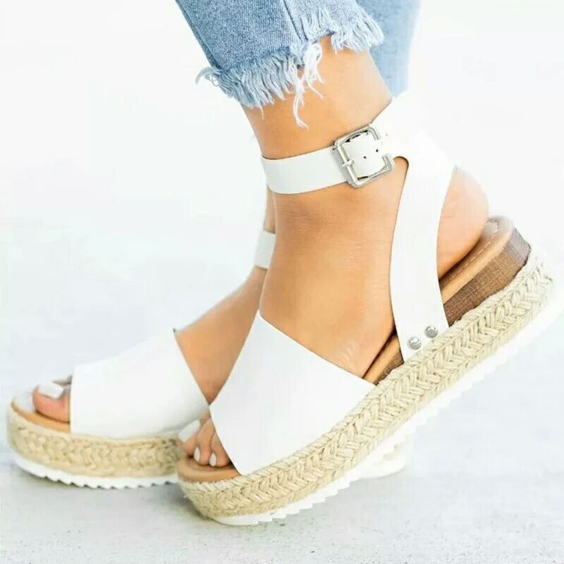 Spring/Summer 2025 Large Rope Matsuke Thick Sole Buckle Flat Bottom Women's Sandals_voghion.com