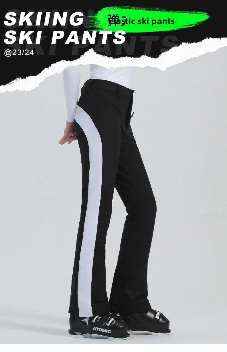 24 neue Ski Doppel Bord Winter Outdoor Warme Winddicht Wasserdicht Stretch Schnee Hosen Für Frauen_voghion.com