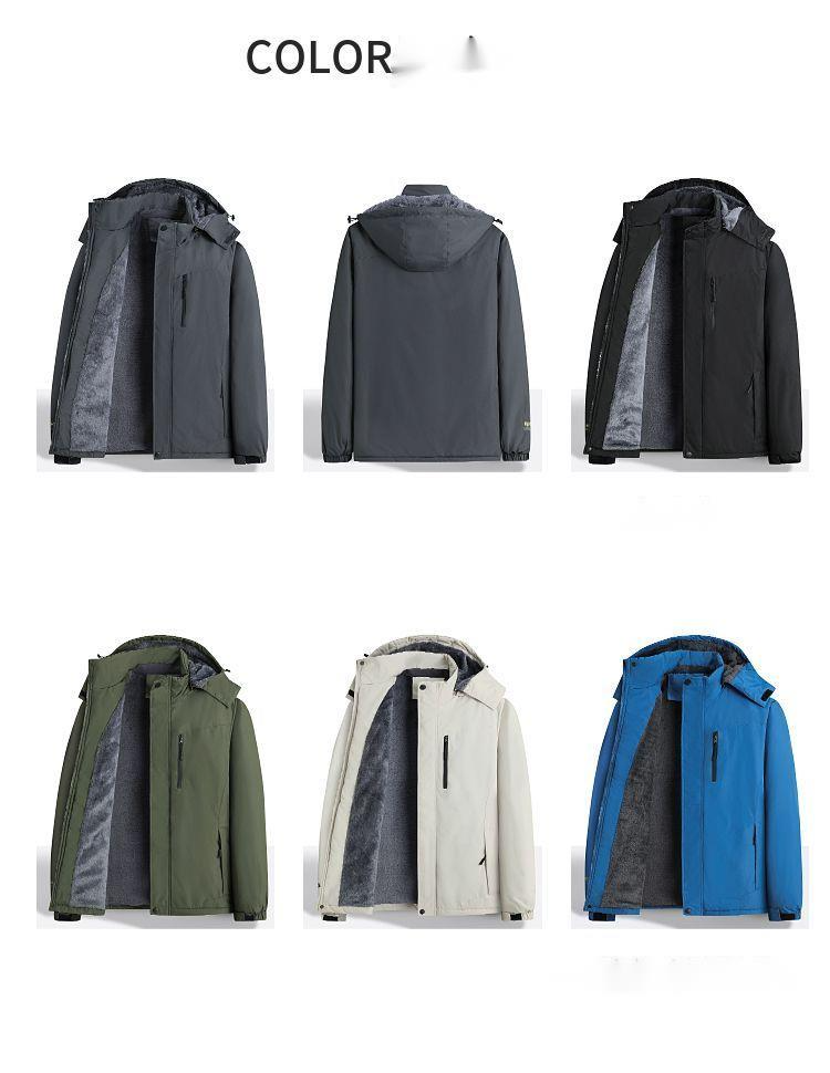 Semir Group GLM autunno inverno viaggio all'aperto antivento impermeabile assalto con spesso pile e caldo cotone bloccante_voghion.com