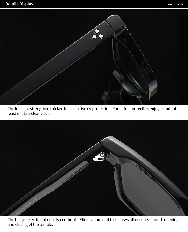 Foreign trade cross-border hot sunglasses mi nail European and American street shooting ins Internet celebrity model square sunglasses female 6076_voghion.com