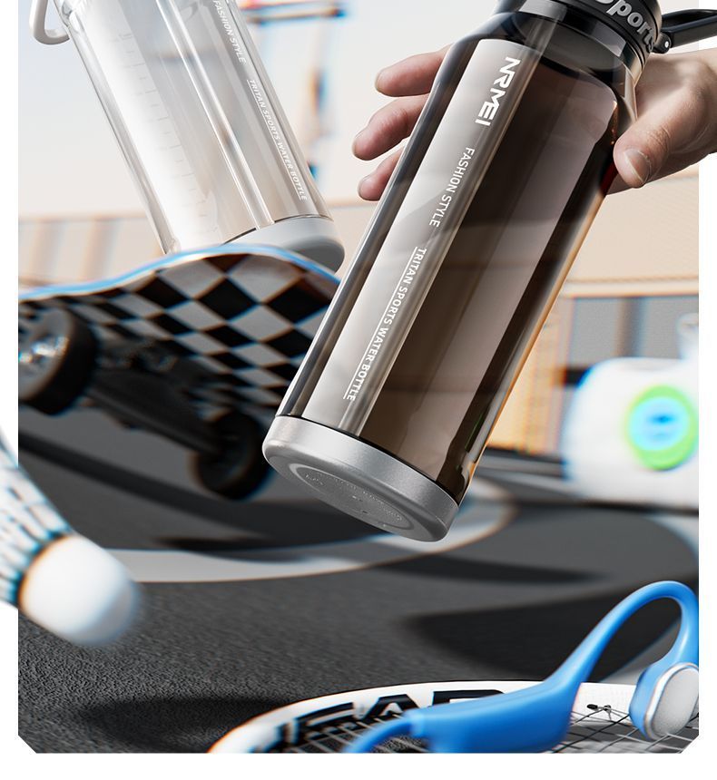 25 New Sports Bottles For Men And Women, Large Capacity Portable Straw Tritan Water Bottles, Fitness Shatterproof High_voghion.com