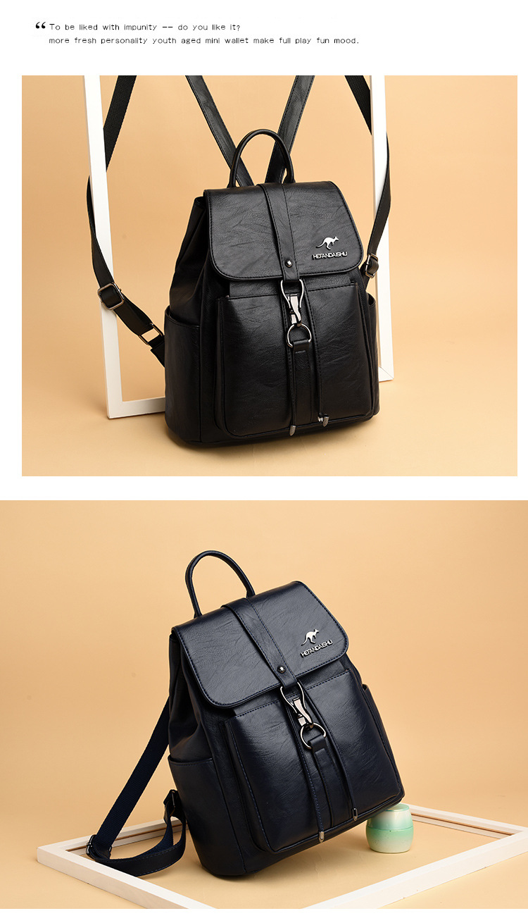 Backpack Women's 2022 New Simple Fashion Casual Versatile Large-capacity Travel Mommy Backpack_voghion.com