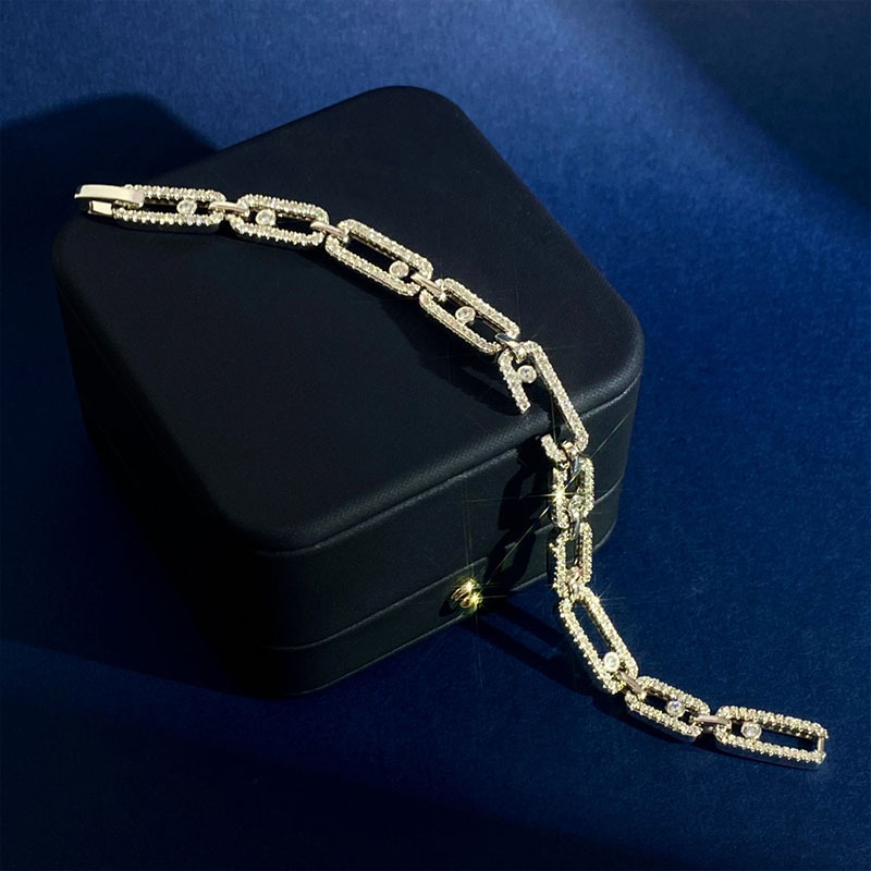 Designer Women's Classic Sliding Bracelet Women's New Full Diamond Rolling Bracelet Fashion High Quality Dynamic Bracelet_voghion.com