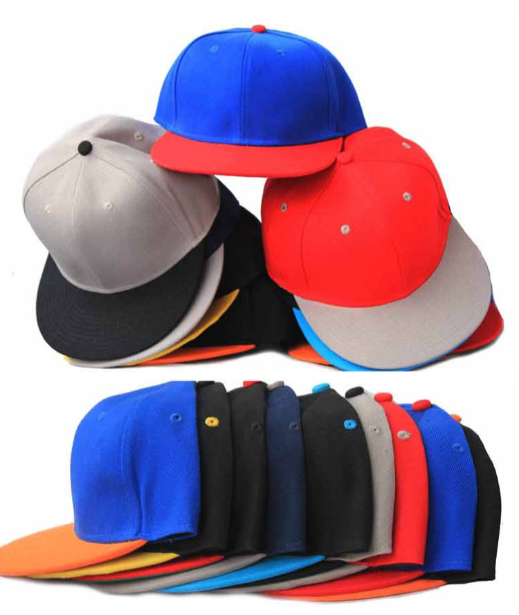 Czapka z daszkiem przeciwsłonecznym HIPHOP z regulowanym płaskim rondem dla mężczyzn i kobiet, czapka baseballowa hip hop, czapka bboy z płaskim rondem do tańca hip hop_voghion.com
