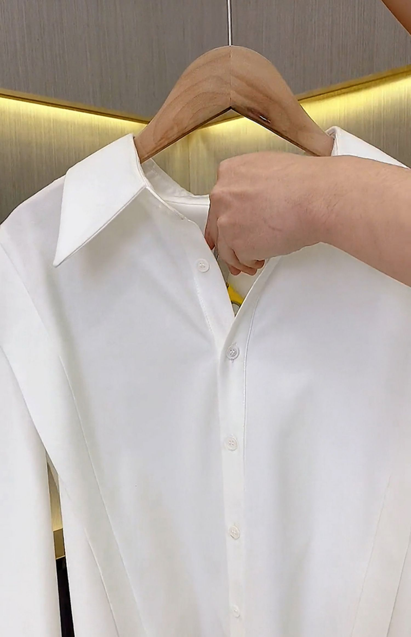 Abito camicia da donna di alta qualità, temperamento professionale, due pezzi_voghion.com