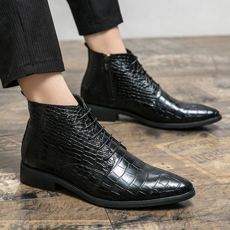Cowboystiefel Herren Echte Stiefel für Herren Schuhe Luxusschuhe Hochwertiges Kleid Booty Man Casual Sneakers Herrenschuh Knöchel_voghion.com