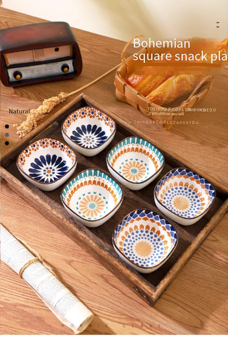 Set de 6 boluri ceramice pentru condimente, feluri mici de mâncare pentru sos de soia, 2,5 inch, potrivite pentru cuptorul cu microunde, pentru mașina de spălat vase, pentru găluște de sushi, oală fierbinte, stil minimalist_voghion.com