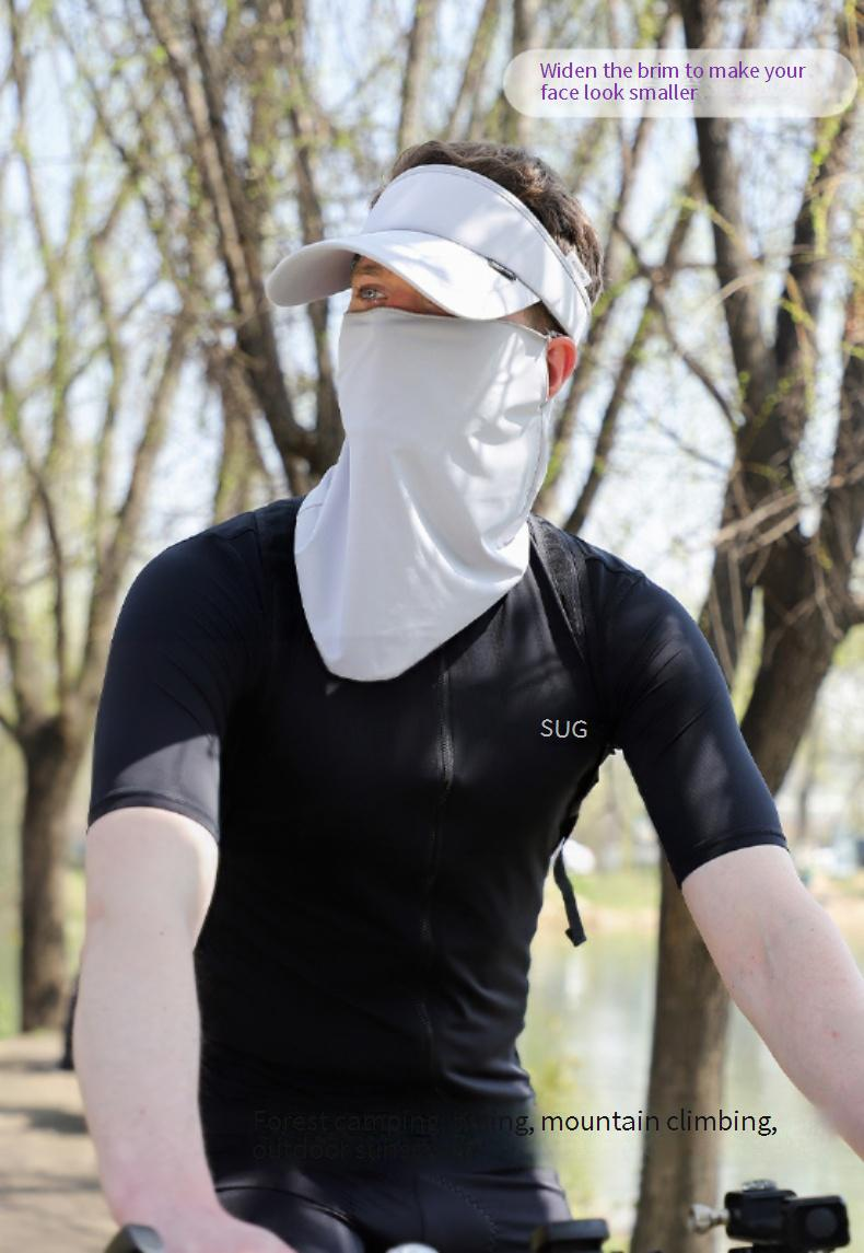 Herren-Schirmmütze für den Sommersport – leicht und atmungsaktiv mit Nackenschutz aus Eisseide zum Radfahren, Laufen und Wandern_voghion.com