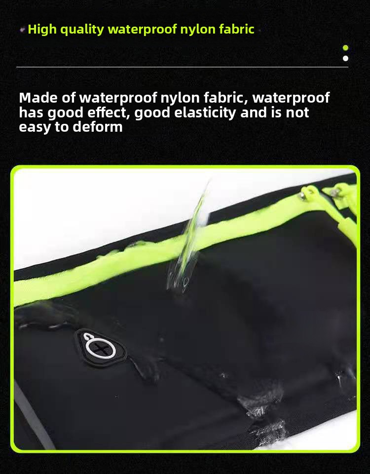 Minimalist 3-Pocket Waist Pack – Lightweight & Breathable Nylon Belt Bag For Running, Hiking & Travel (Waterproof, Unisex, Multiple Colors)_voghion.com