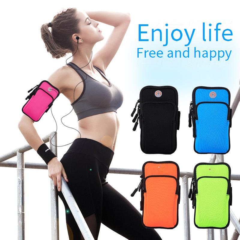 Unisex Waterproof Armband For Phones Up To 6" – Diving Fabric, Adjustable & Lightweight For Running, Hiking & Outdoor Sports_voghion.com