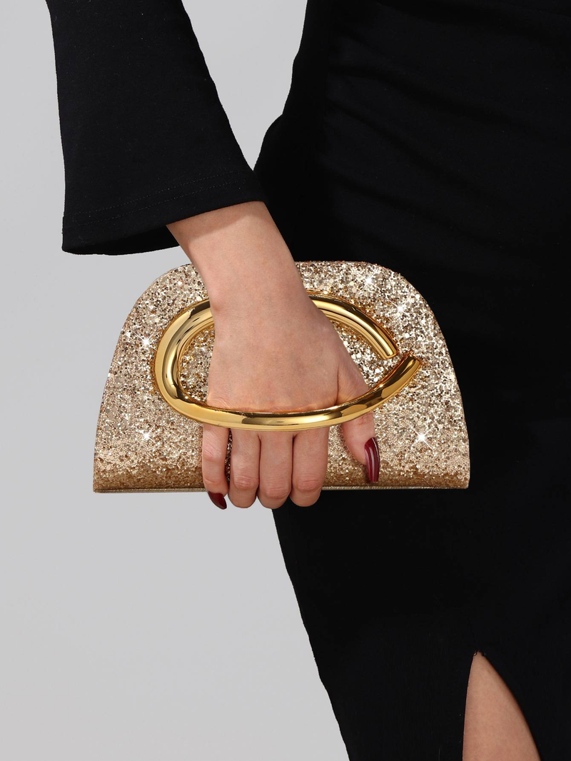 KOSÉ New Evening Bag, Classic Clutch Bag, Fashionable And Trendy Sequined Handle Chain Crossbody Clutch_voghion.com