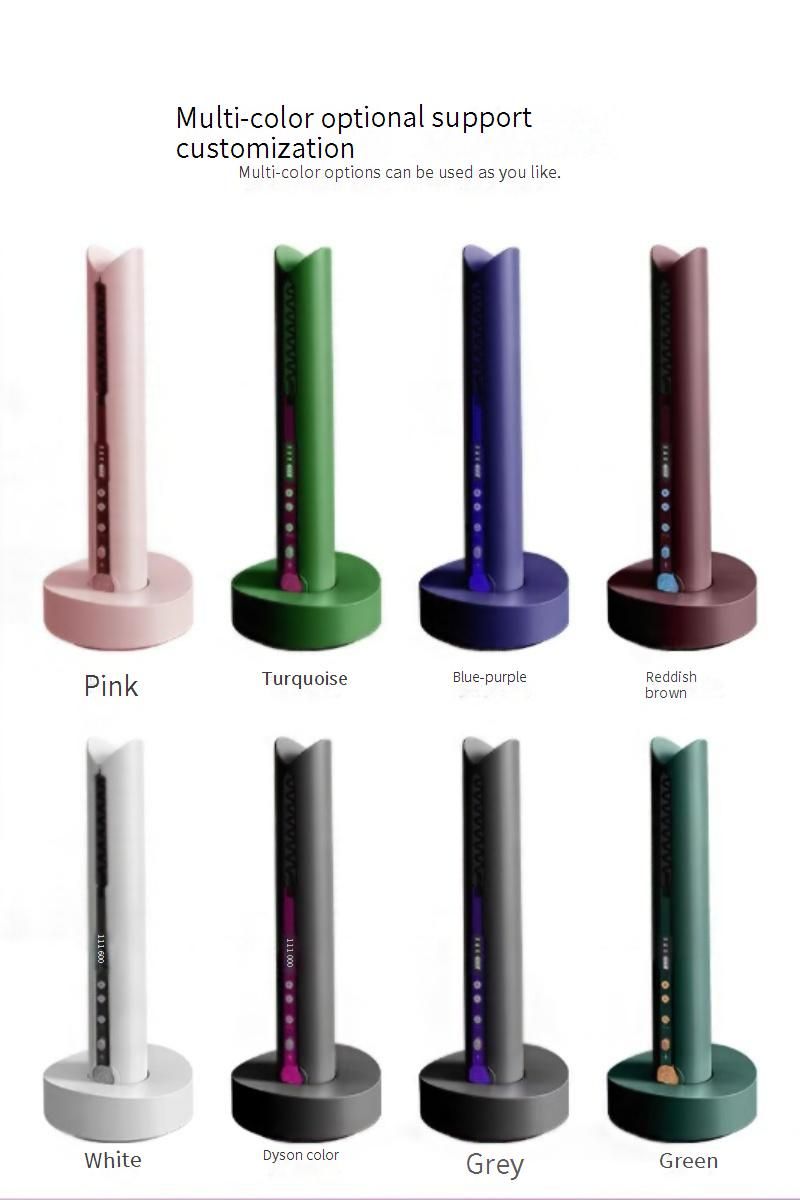 Wireless Mini Hair Straightener & Curler 2-in-1, Portable Styling Iron With Ceramic Coating, Fast Heating, 15 Temp Settings,_voghion.com