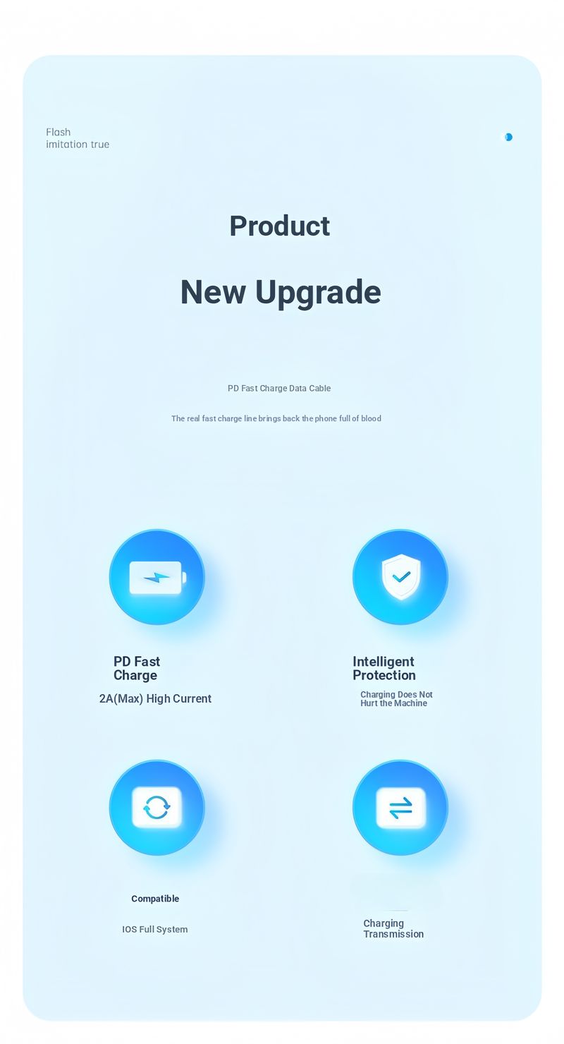 20-W-PD-Schnellladekabel, USB-C-auf-Lightning- und USB-A-auf-Lightning-Kabel für iPhone, Schnelllade- und Datensynchronisationskabel (1 m/1,5 m/2 m Optionen)_voghion.com