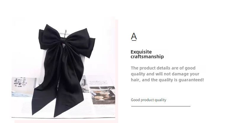 Fermaglio per capelli con fiocco lungo in raso grande retrò multicolore, sciarpa triangolare, fiocco rosso vino, fermaglio a molla, accessori per capelli_voghion.com