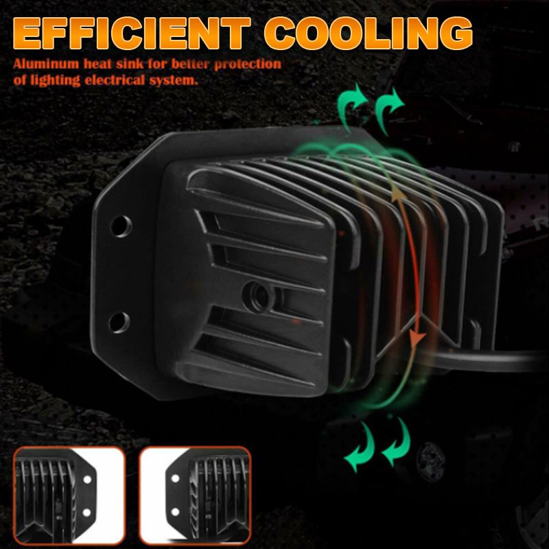 5 inch 40W inbouwspots voor Jeep Wrangler auto vrachtwagen offroad spot beam lenzen LED-pods mistlamp 12V 24V_voghion.com