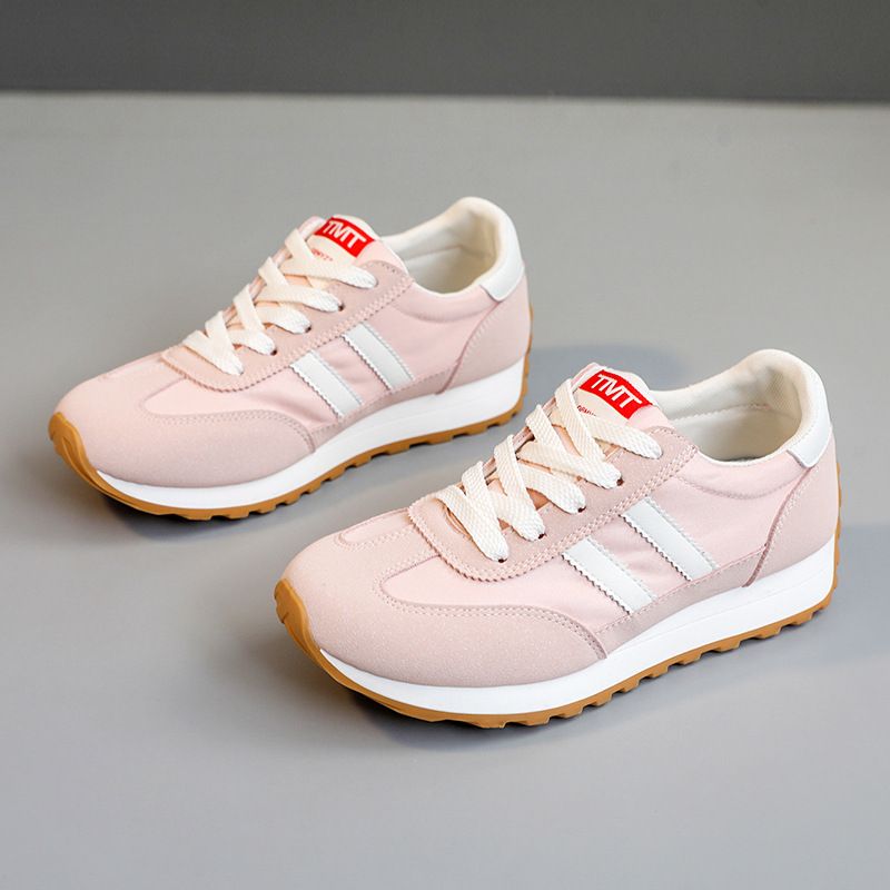 Jcf202 Nuove Nuove Scarpe Casual da Donna Traspiranti Primavera Estate Color Block Sneakers con Suola Spessa e Altezza Aumentante Rotonda_voghion.com