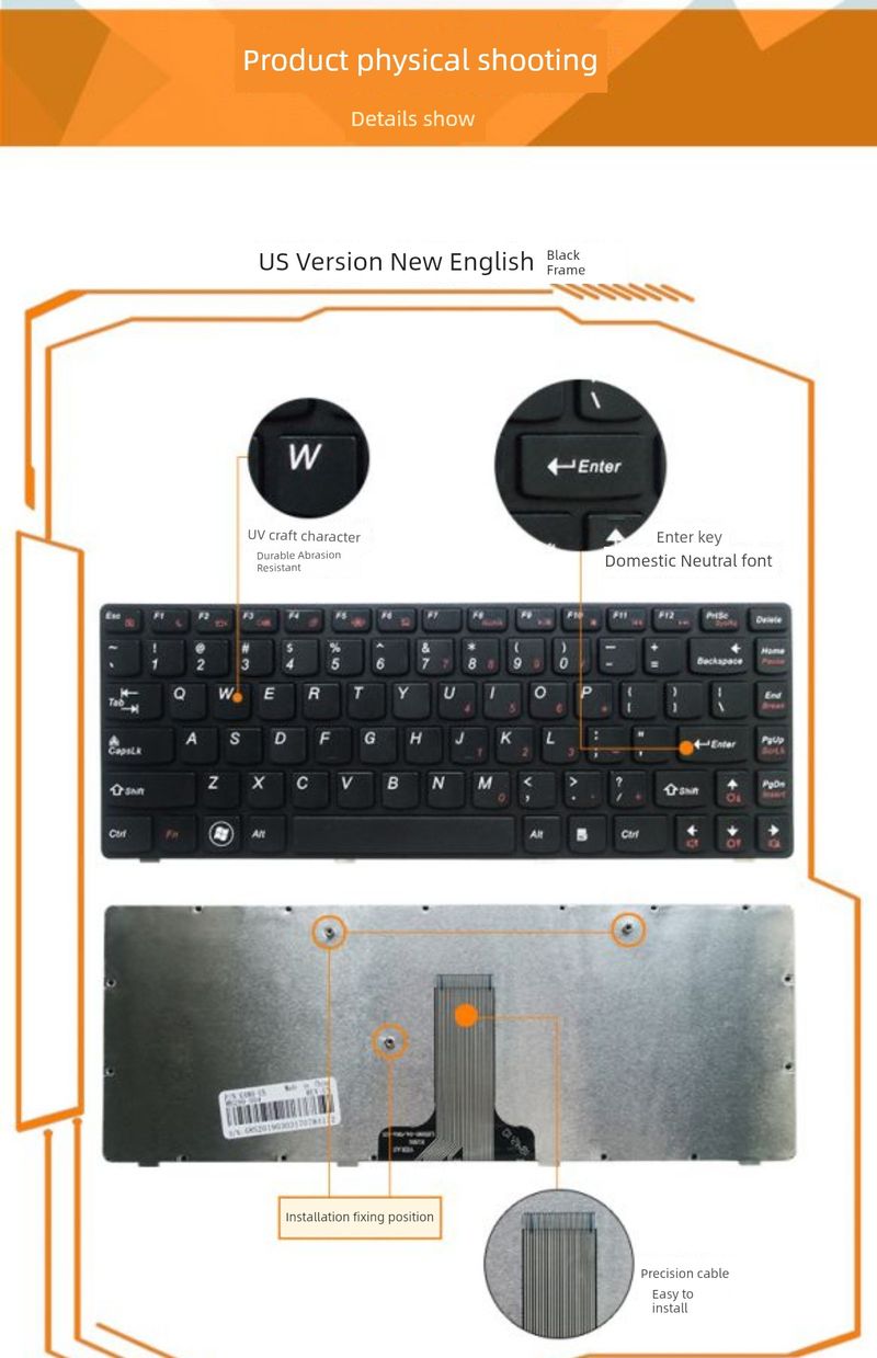 Applicable To Lenovo G480 G485 Z380 Z480 Z485 G410 G490 G400 Keyboard G405 Z410_voghion.com