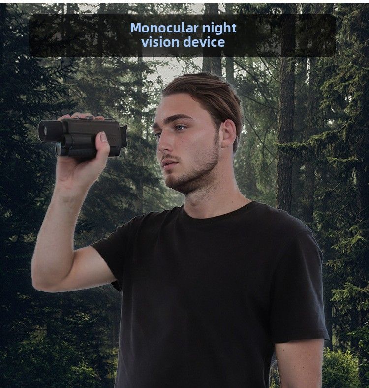 Cross-border Outdoor Monocular Infrared Device HD Night Vision Telescope Backlight Button Fill Light_voghion.com