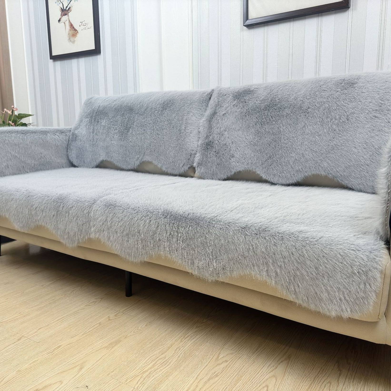 Cuscini per divani in peluche Cuscini per finestre a bovindo addensati invernali Copridivano in pelle antiscivolo in lana di alta qualità di lusso leggero Asciugamano in tessuto_voghion.com
