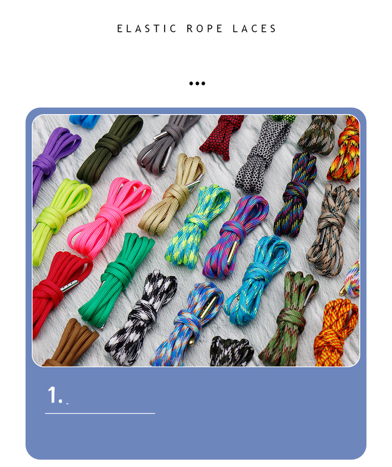 Accessoires pour chaussures corde de parapluie en polypropylène avec cordon de serrage pour corde de chapeau, corde de chaussure, corde de vêtements, pantalon, accessoires pour chaussures_voghion.com