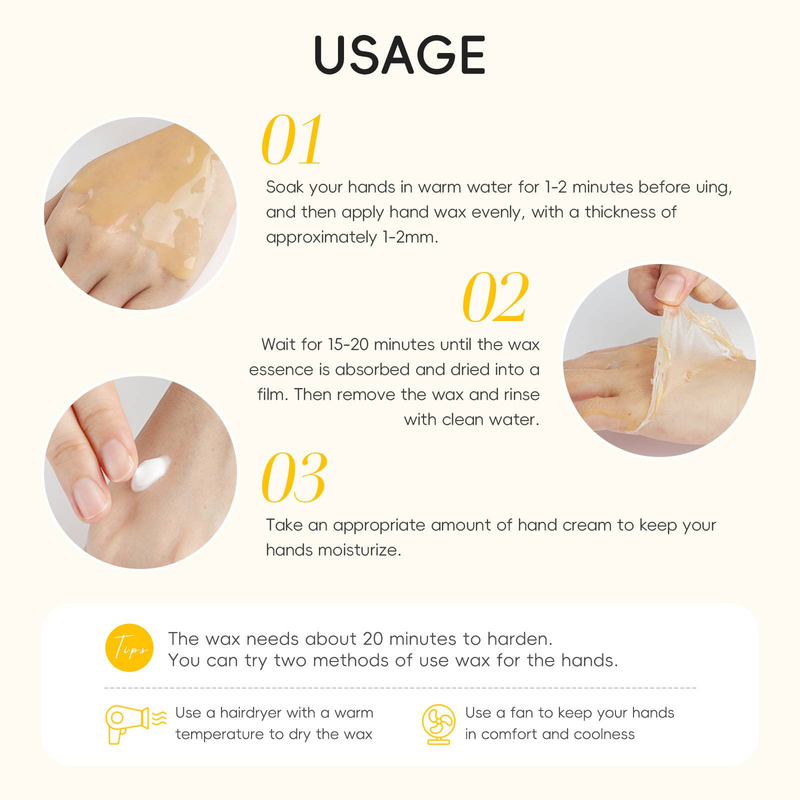 Maschera mani LAIKOU al miele e latte - Cera mani ultra nutriente, 50 g, trattamento di idratazione profonda per mani secche, trattamento di qualità spa_voghion.com