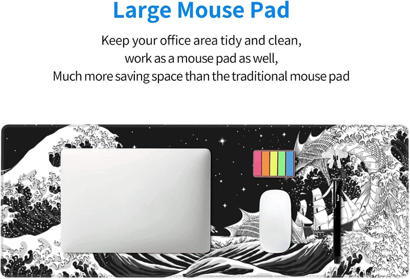 Mouse Pad de poliéster rosa - Tapete de mesa extensível para teclado, jogos, uso em escritório, 30x80 cm, antiderrapante, à prova d'água, dobrável - Presente para meninas e mulheres_voghion.com
